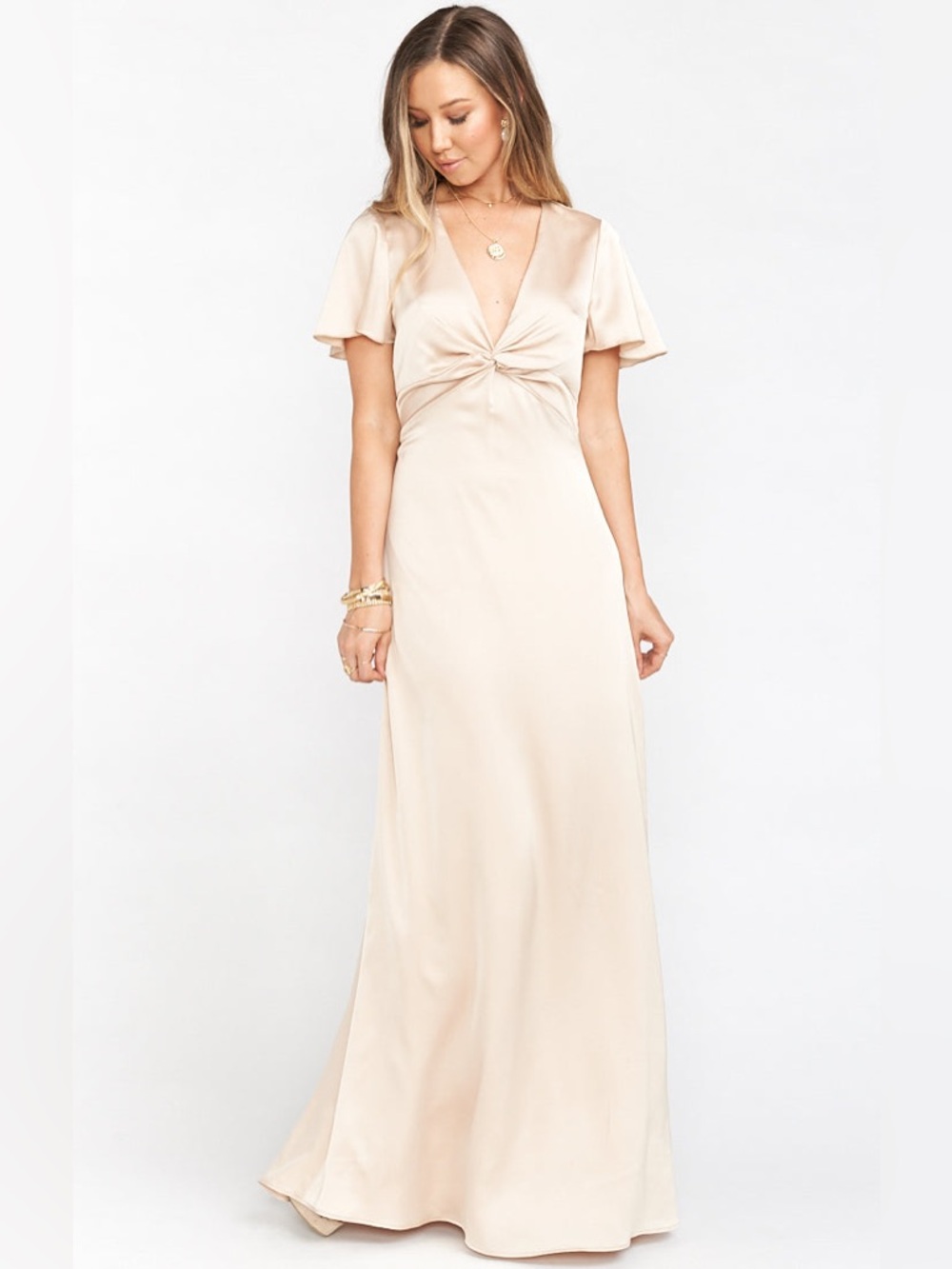 Show me Your MuMu Rome Twist Gown in Champange